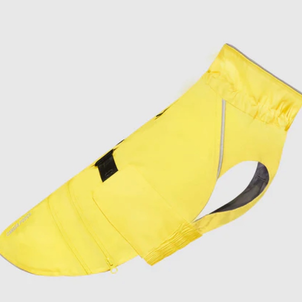 Canada Pooch Grow with Me Yellow Rain Coat - Picture 2 of 9